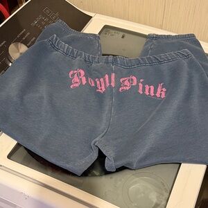 Victoria’s Secret pink vintage crop sweats large